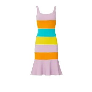 Tanya Taylor Dress Noreen Knit Sundress colorblock